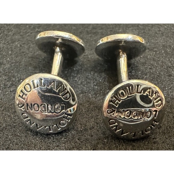 Holland and Holland Sterling Silver Cufflinks